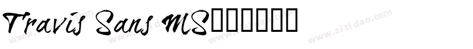 Travis Sans MS字体转换